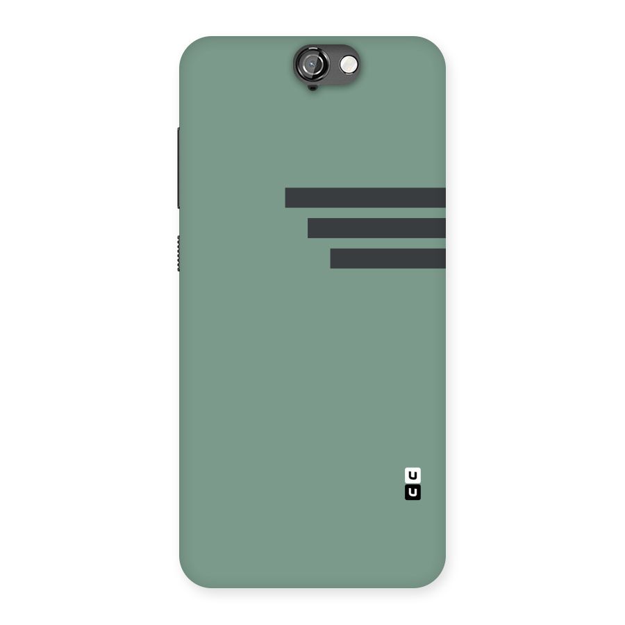 Solid Sports Stripe Back Case for HTC One A9