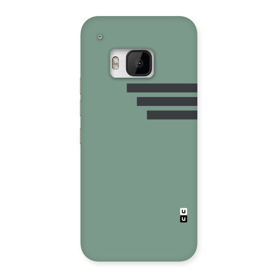 Solid Sports Stripe Back Case for HTC One M9