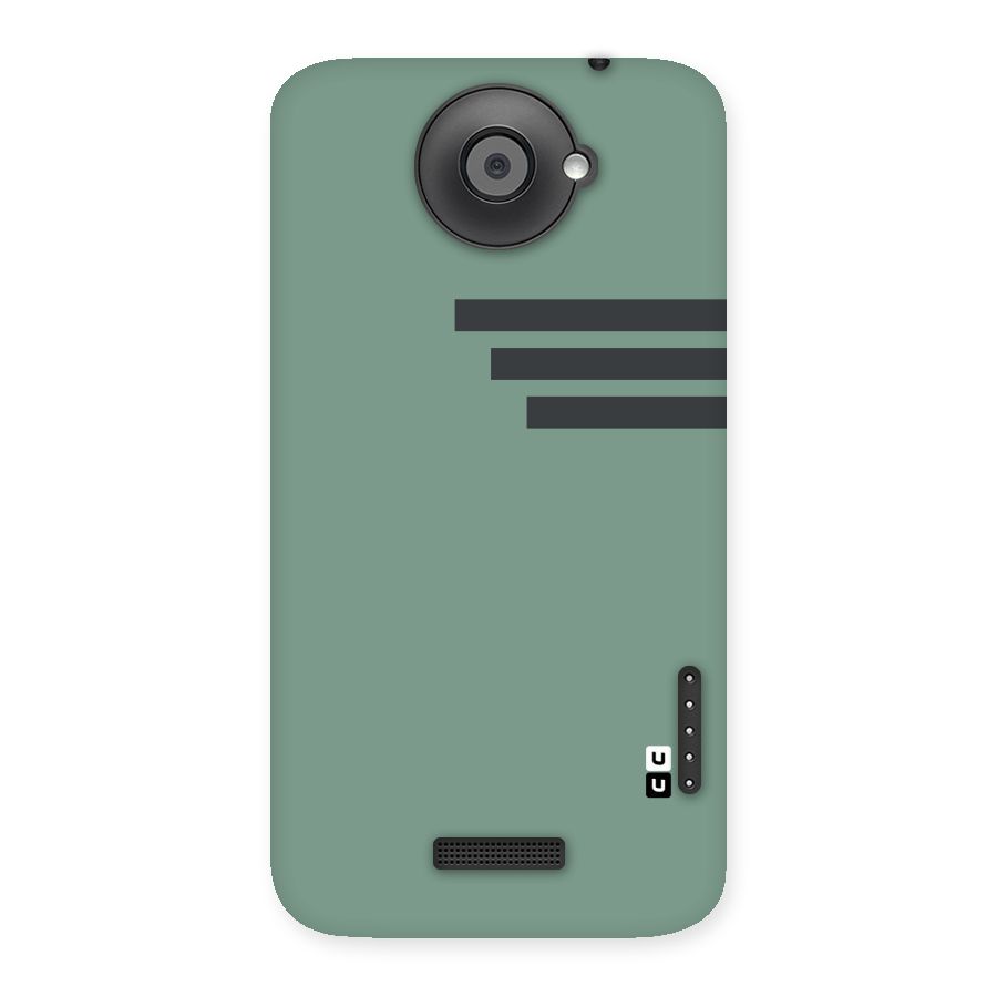 Solid Sports Stripe Back Case for HTC One X