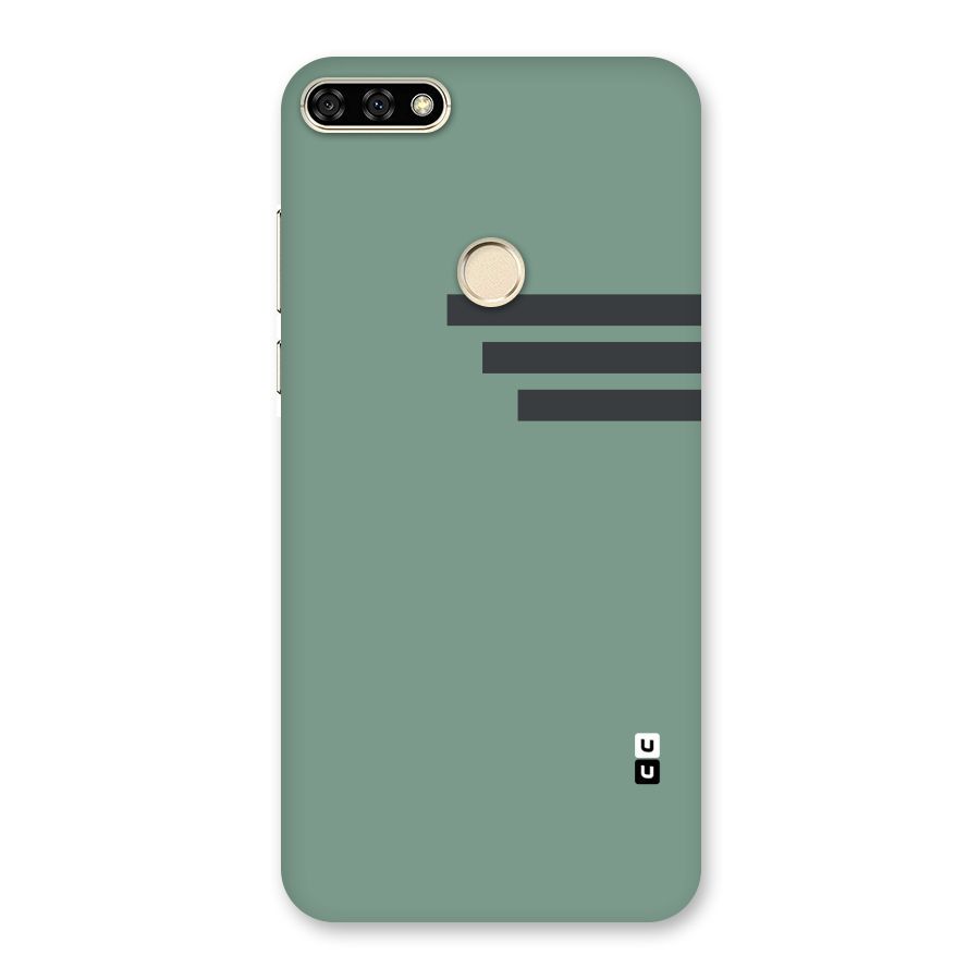 Solid Sports Stripe Back Case for Honor 7A