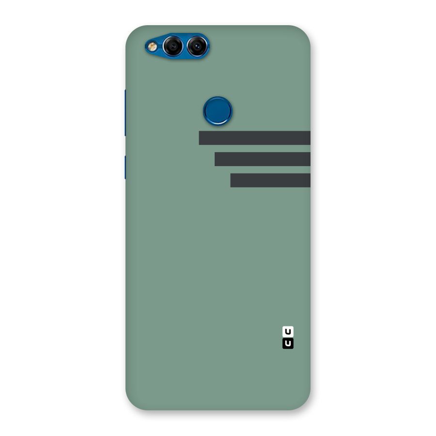 Solid Sports Stripe Back Case for Honor 7X
