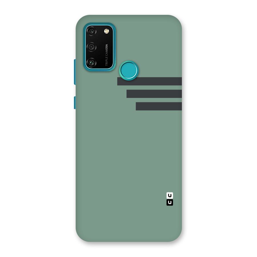 Solid Sports Stripe Back Case for Honor 9A