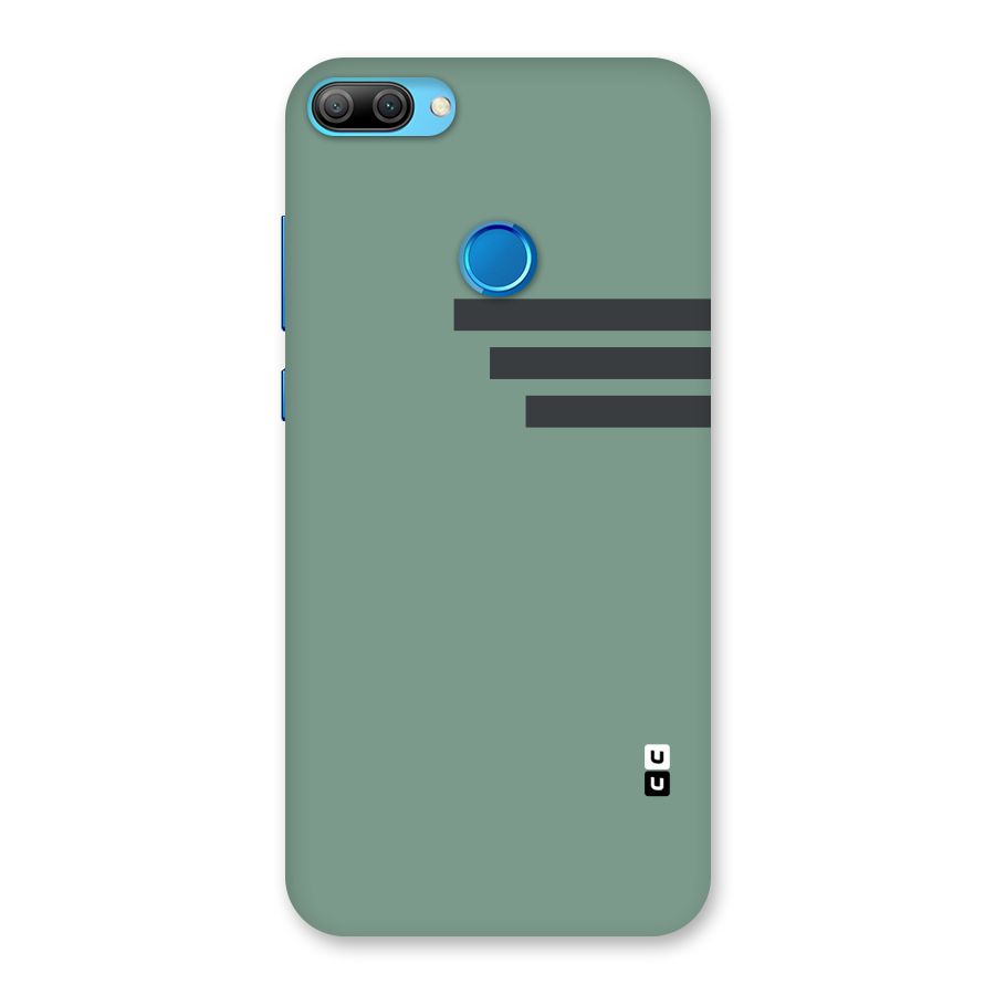 Solid Sports Stripe Back Case for Honor 9N
