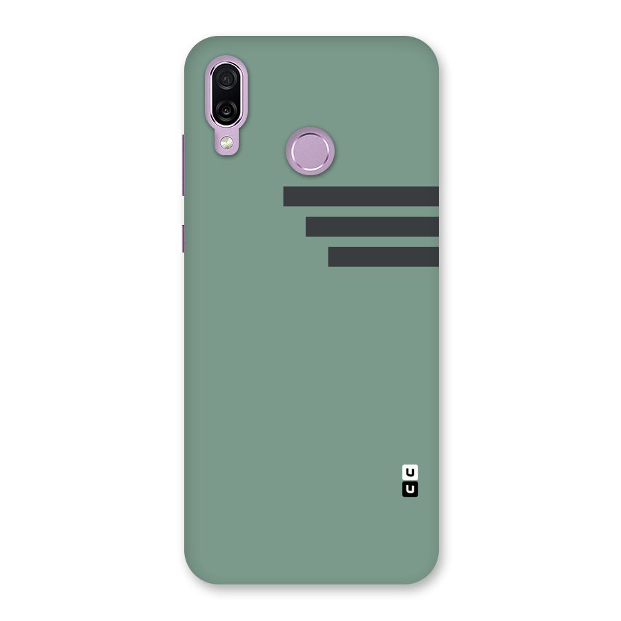 Solid Sports Stripe Back Case for Honor Play