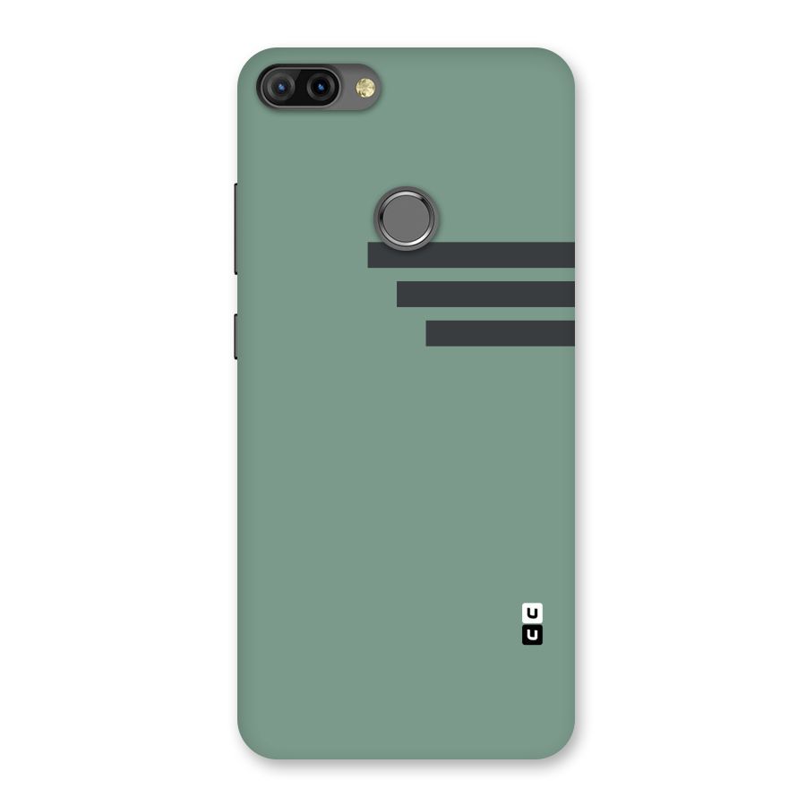 Solid Sports Stripe Back Case for Infinix Hot 6 Pro