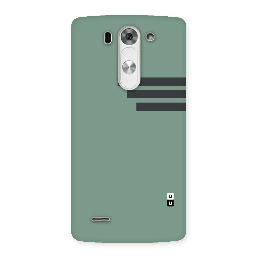 Solid Sports Stripe Back Case for LG G3 Mini