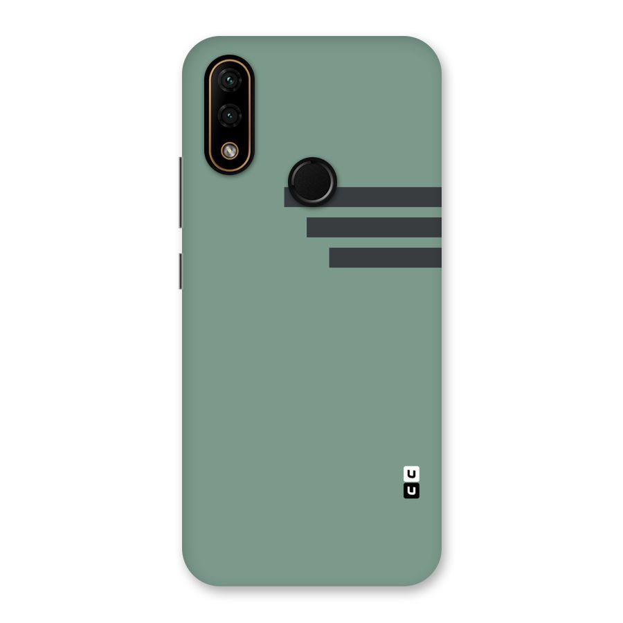 Solid Sports Stripe Back Case for Lenovo A6 Note