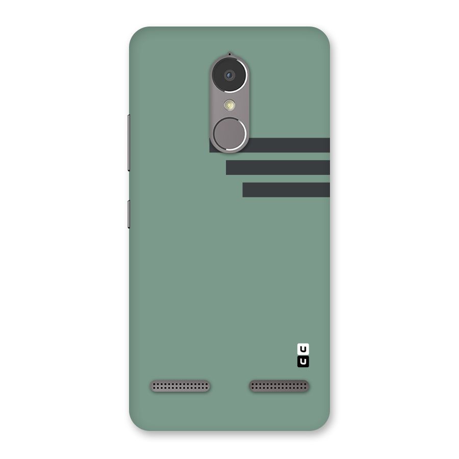 Solid Sports Stripe Back Case for Lenovo K6 Power