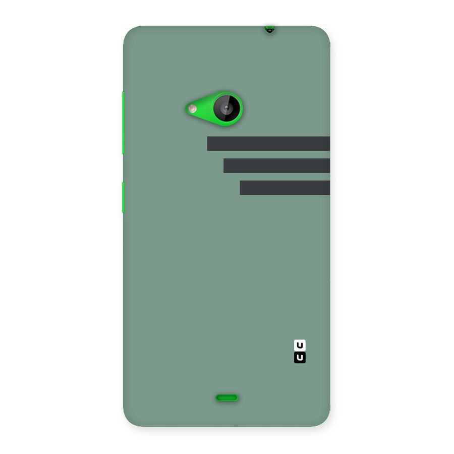 Solid Sports Stripe Back Case for Lumia 535
