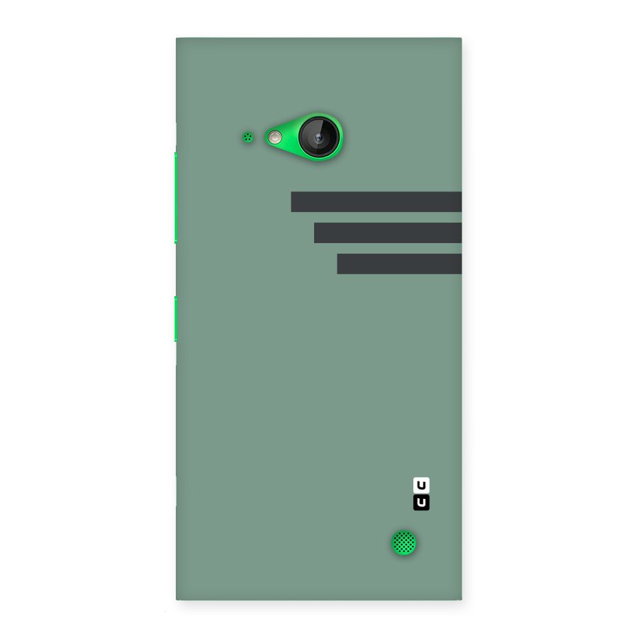 Solid Sports Stripe Back Case for Lumia 730