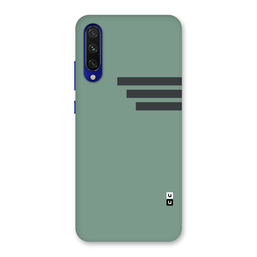 Solid Sports Stripe Back Case for Mi A3