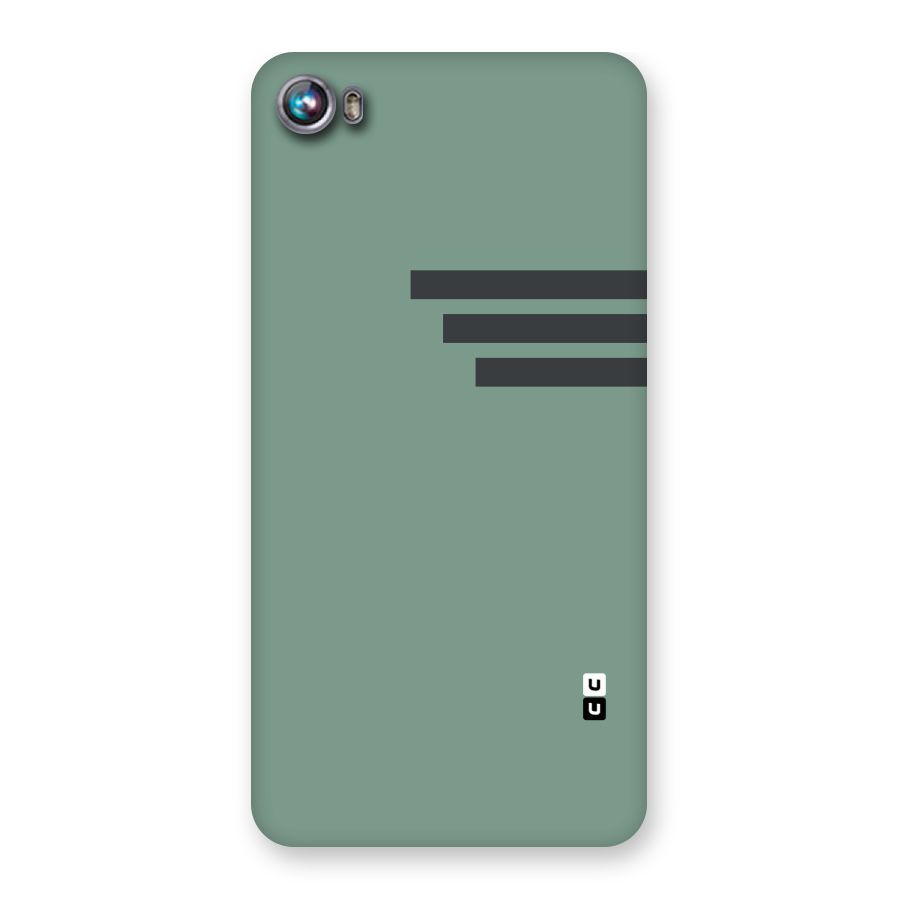 Solid Sports Stripe Back Case for Micromax Canvas Fire 4 A107
