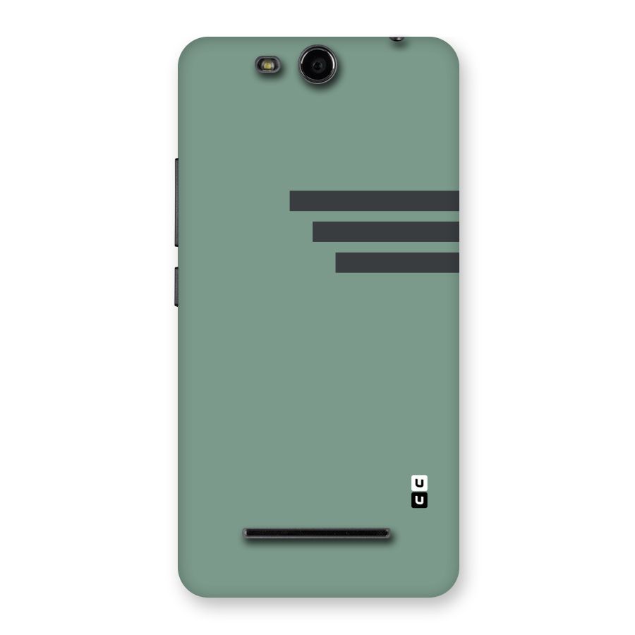 Solid Sports Stripe Back Case for Micromax Canvas Juice 3 Q392