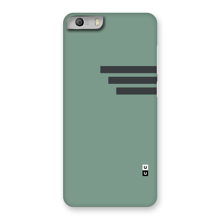 Solid Sports Stripe Back Case for Micromax Canvas Knight 2
