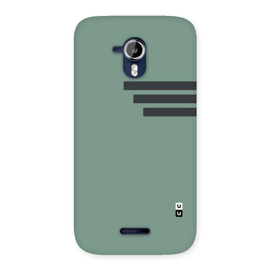 Solid Sports Stripe Back Case for Micromax Canvas Magnus A117