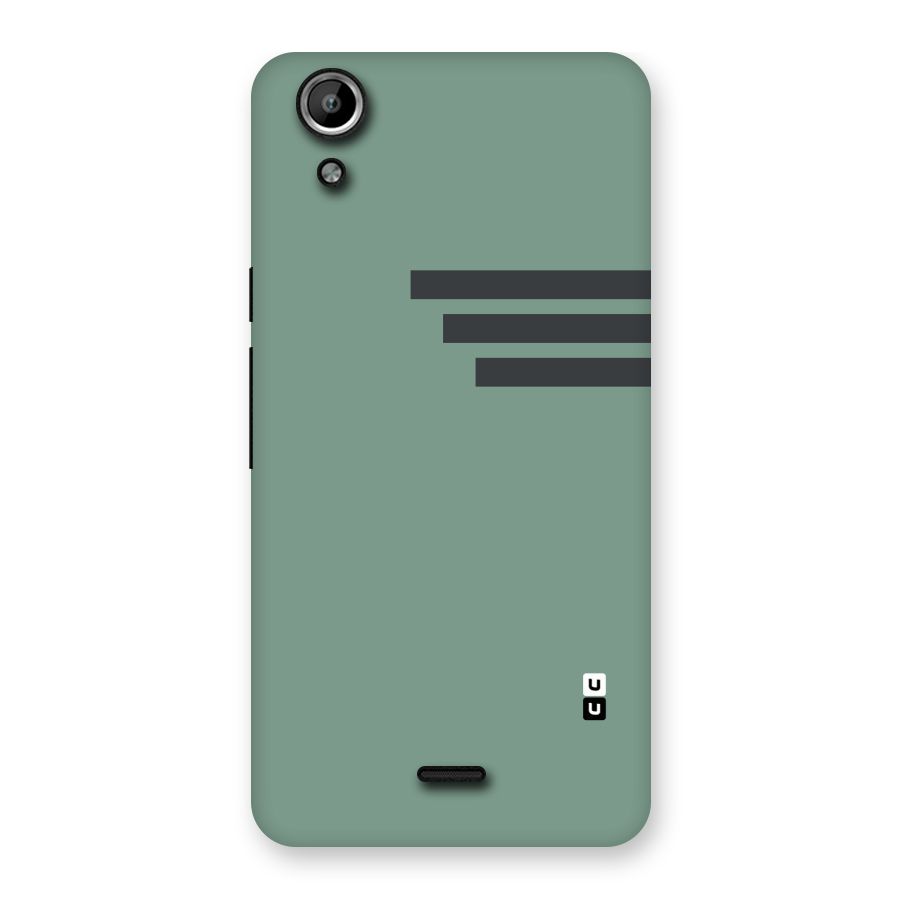 Solid Sports Stripe Back Case for Micromax Canvas Selfie Lens Q345