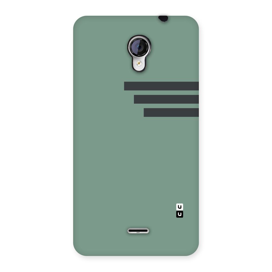 Solid Sports Stripe Back Case for Micromax Unite 2 A106