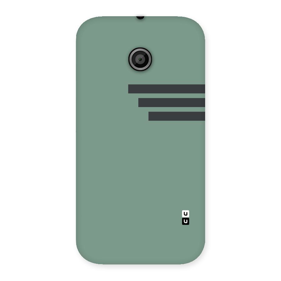Solid Sports Stripe Back Case for Moto E