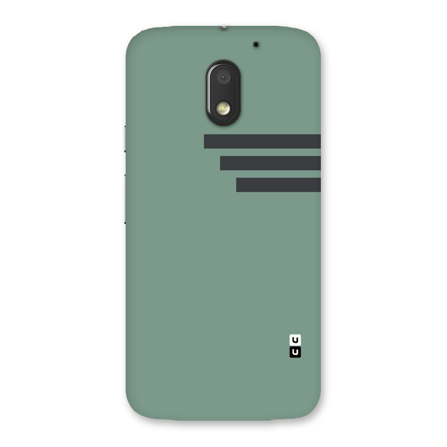 Solid Sports Stripe Back Case for Moto E3 Power
