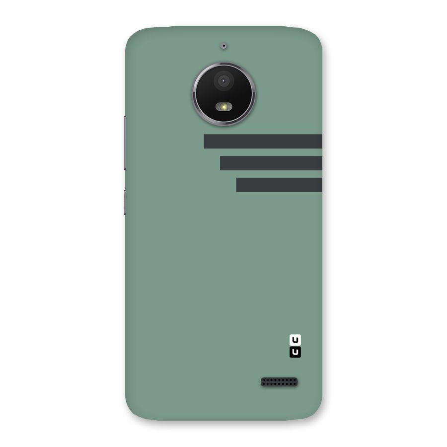 Solid Sports Stripe Back Case for Moto E4