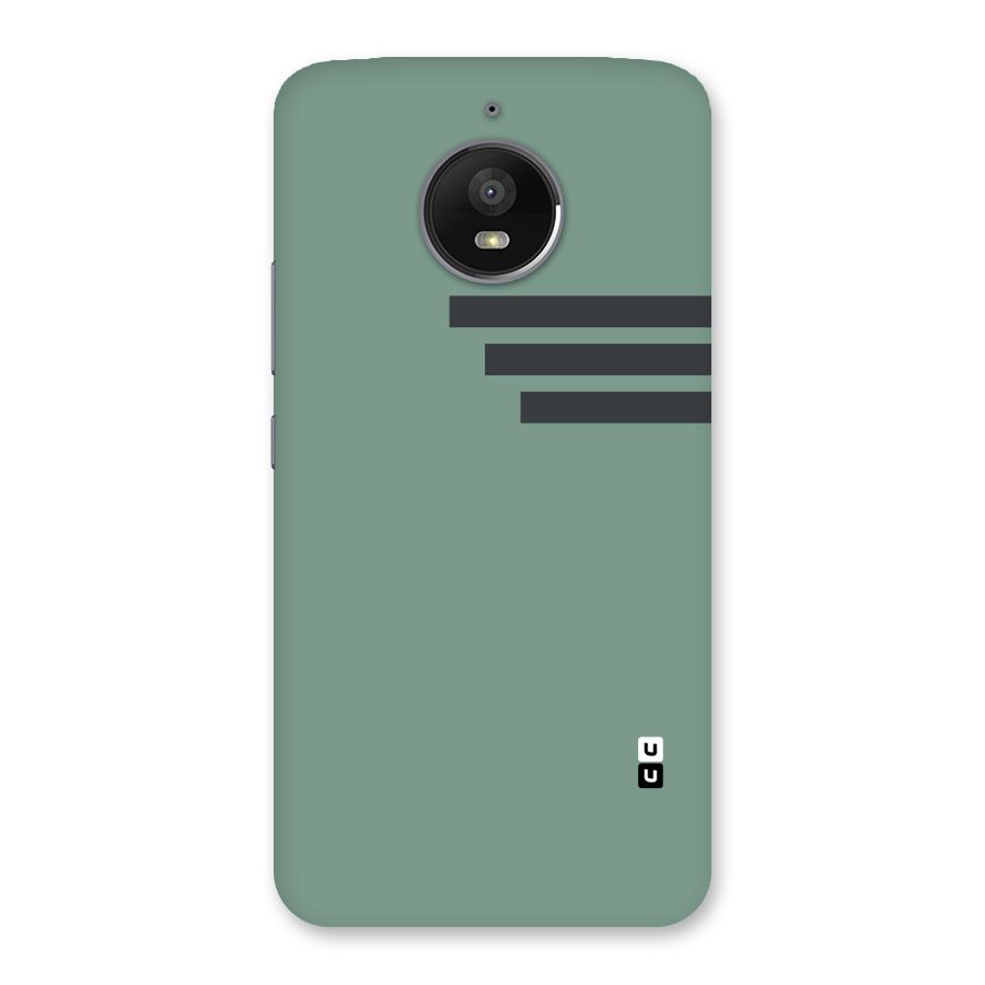 Solid Sports Stripe Back Case for Moto E4 Plus
