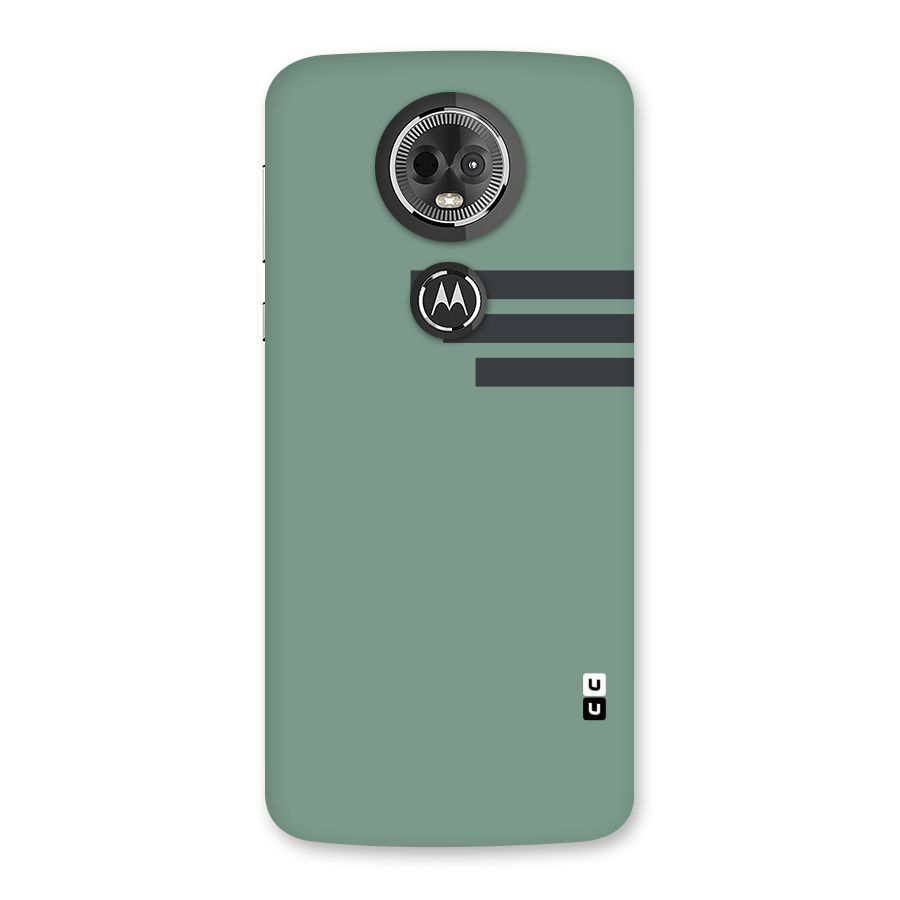 Solid Sports Stripe Back Case for Moto E5 Plus