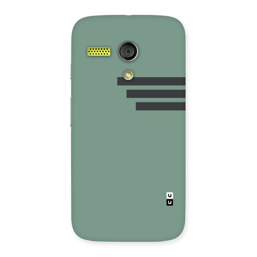 Solid Sports Stripe Back Case for Moto G