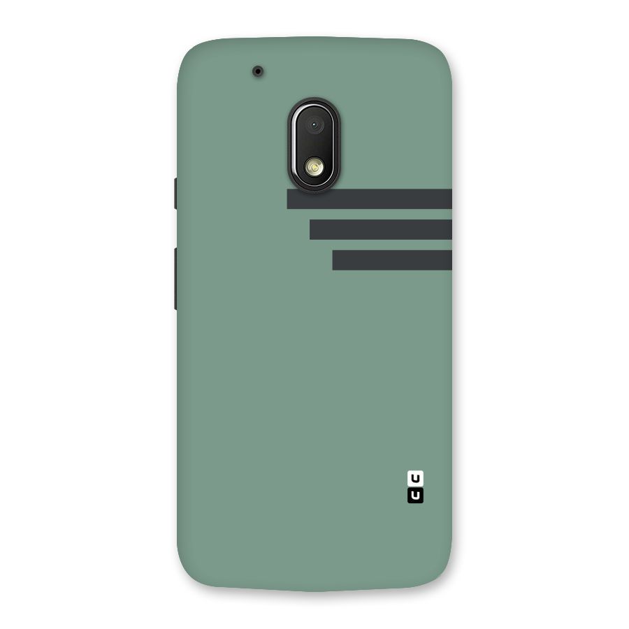 Solid Sports Stripe Back Case for Moto G4 Play