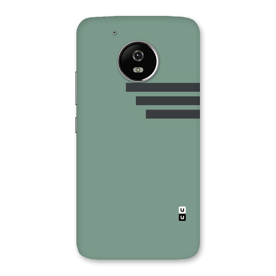 Solid Sports Stripe Back Case for Moto G5