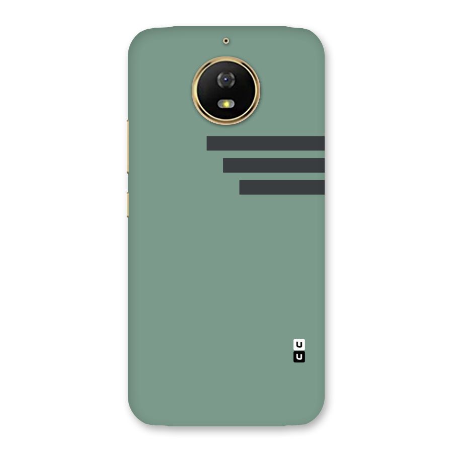 Solid Sports Stripe Back Case for Moto G5s