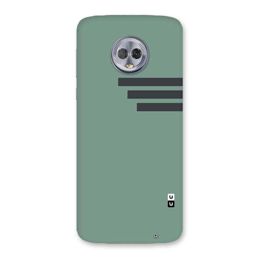 Solid Sports Stripe Back Case for Moto G6 Plus