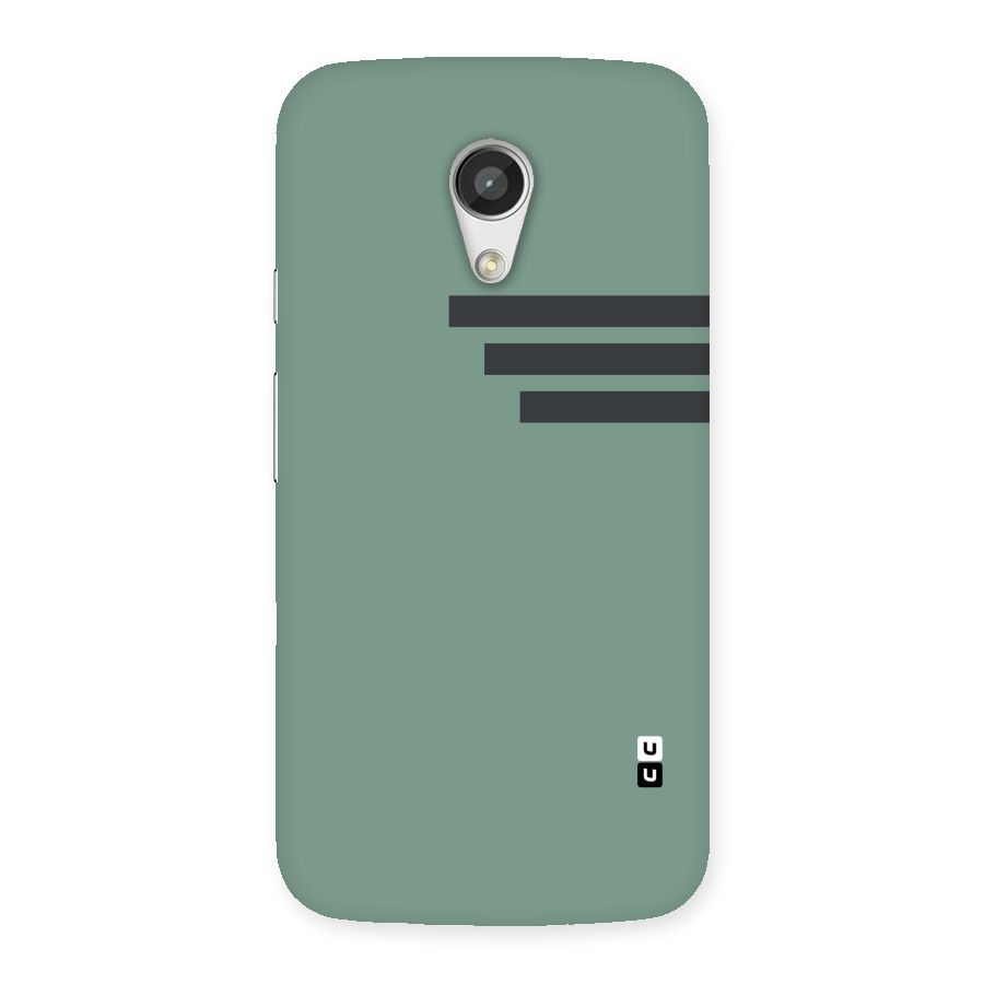 Solid Sports Stripe Back Case for Moto G 2nd Gen