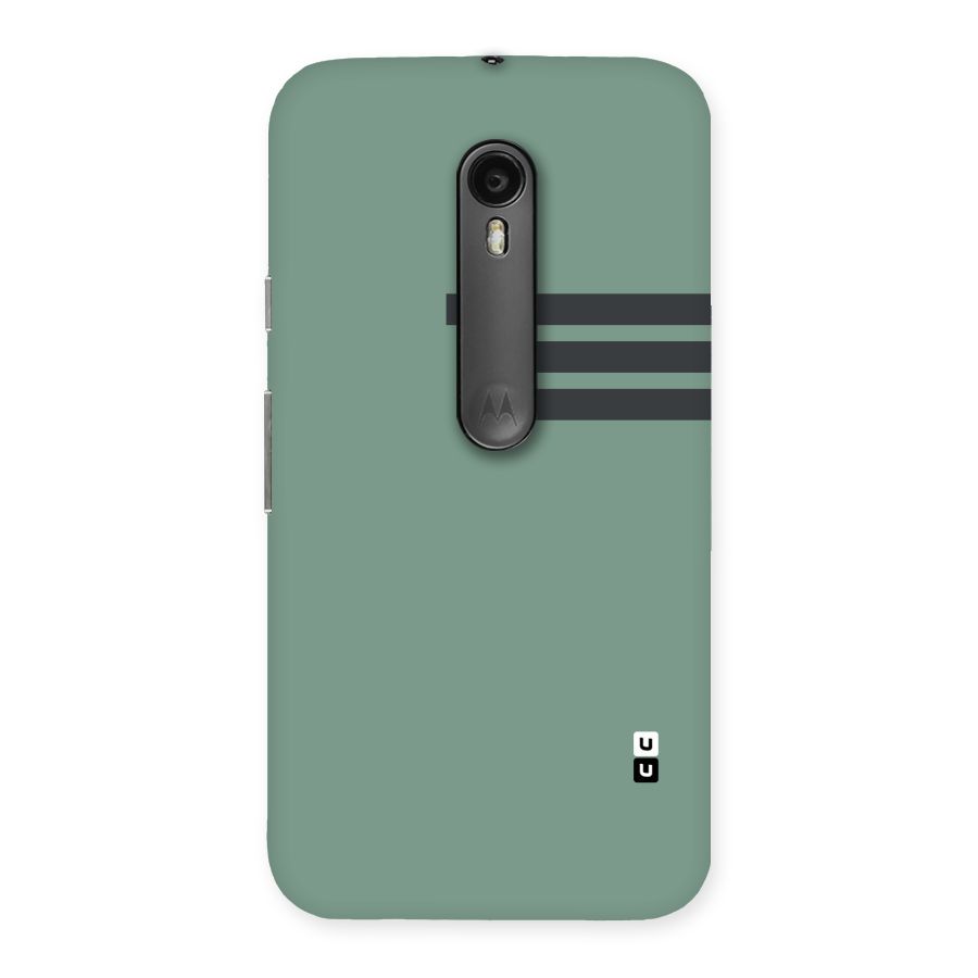 Solid Sports Stripe Back Case for Moto G Turbo