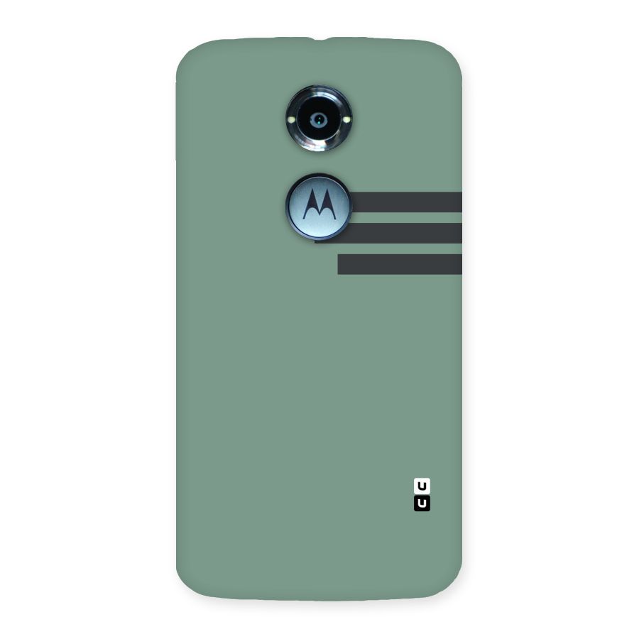 Solid Sports Stripe Back Case for Moto X 2nd Gen