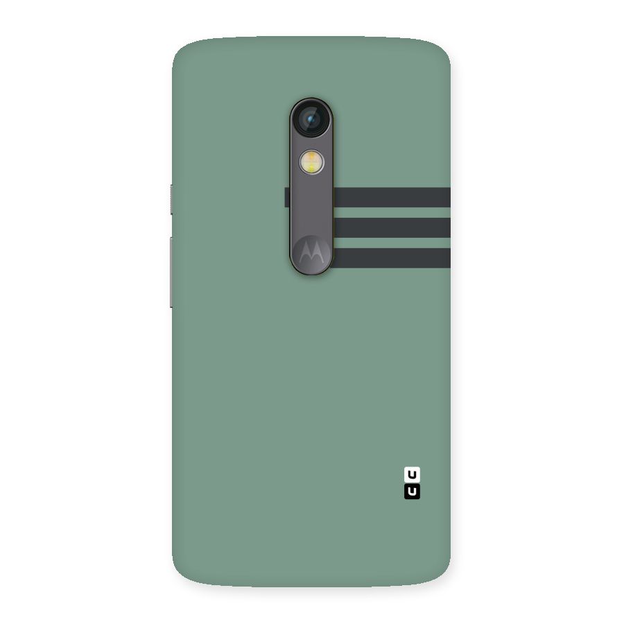 Solid Sports Stripe Back Case for Moto X Play