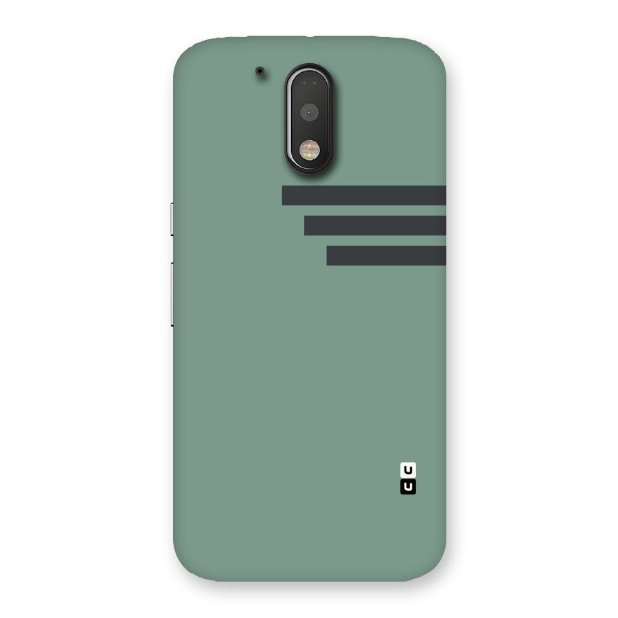 Solid Sports Stripe Back Case for Motorola Moto G4