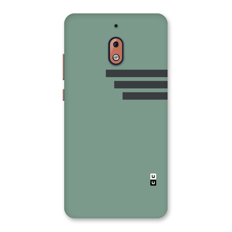 Solid Sports Stripe Back Case for Nokia 2.1