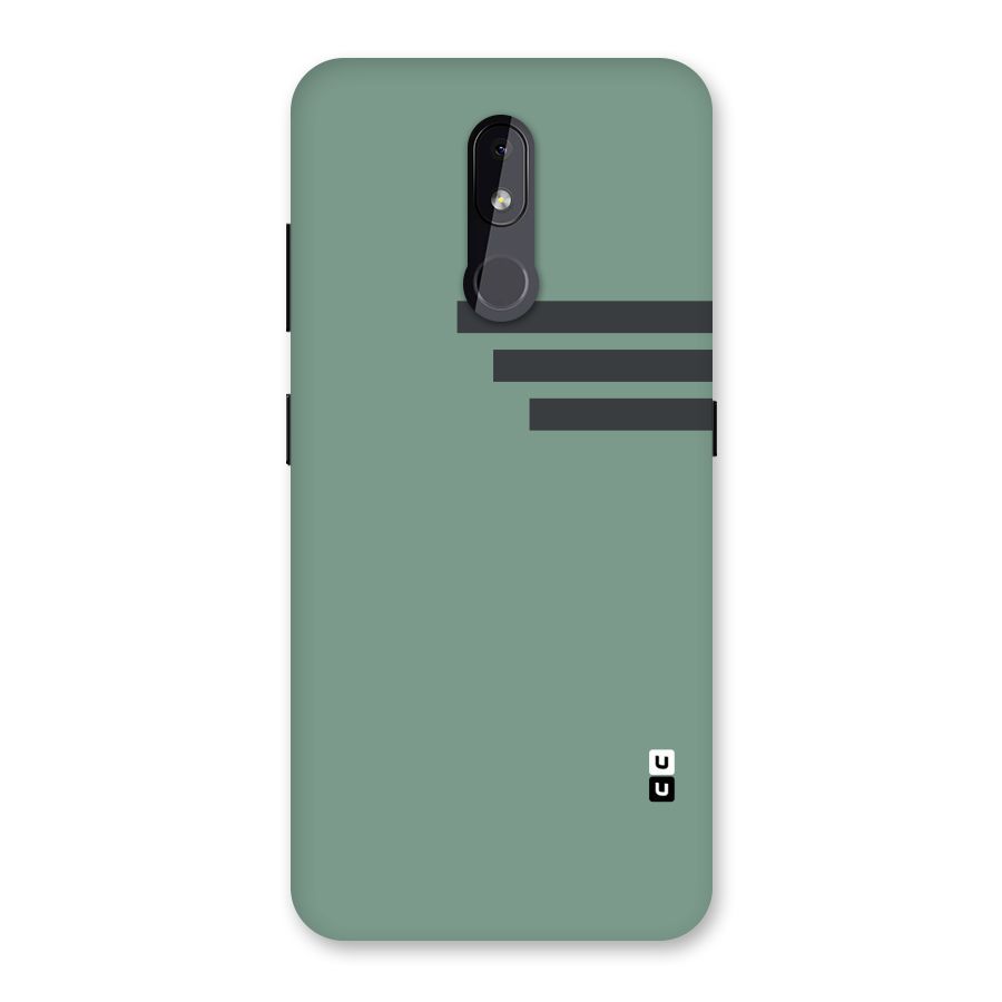 Solid Sports Stripe Back Case for Nokia 3.2