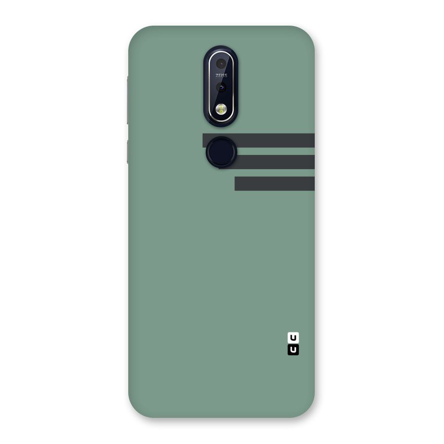 Solid Sports Stripe Back Case for Nokia 7.1