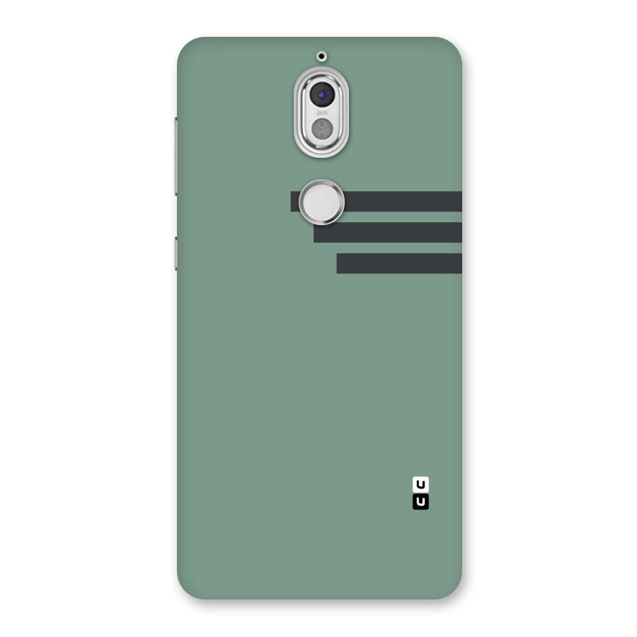 Solid Sports Stripe Back Case for Nokia 7