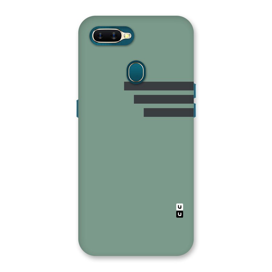 Solid Sports Stripe Back Case for Oppo A11k