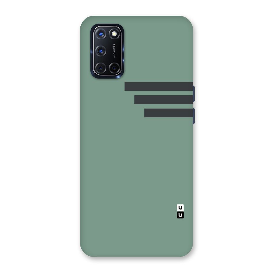 Solid Sports Stripe Back Case for Oppo A52