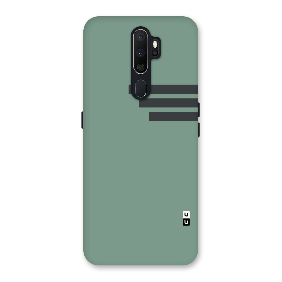 Solid Sports Stripe Back Case for Oppo A5 (2020)
