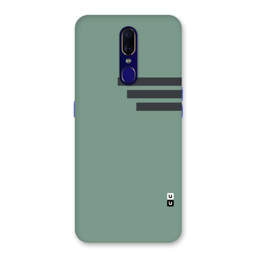 Solid Sports Stripe Back Case for Oppo A9