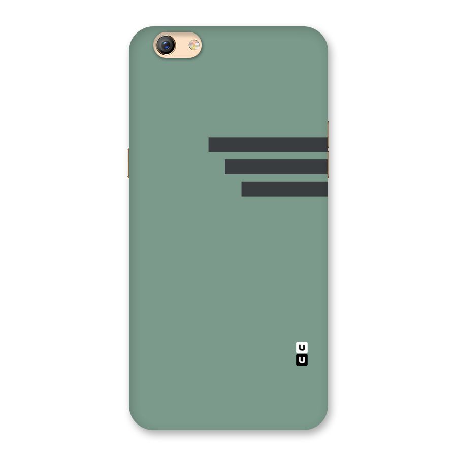 Solid Sports Stripe Back Case for Oppo F3 Plus