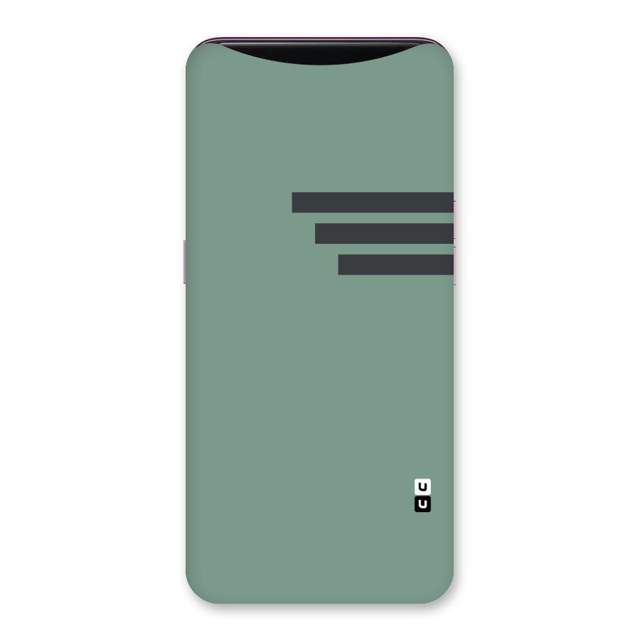 Solid Sports Stripe Back Case for Oppo Find X
