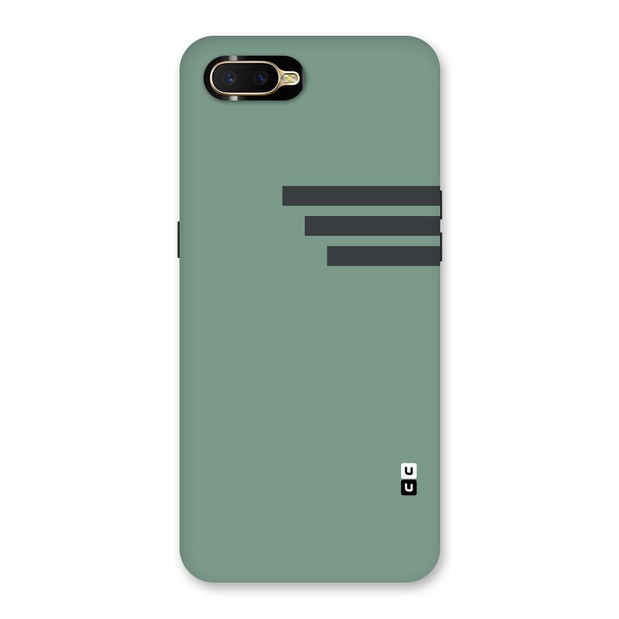 Solid Sports Stripe Back Case for Oppo K1