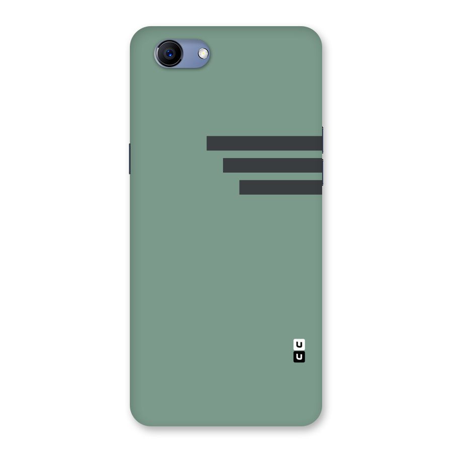 Solid Sports Stripe Back Case for Oppo Realme 1