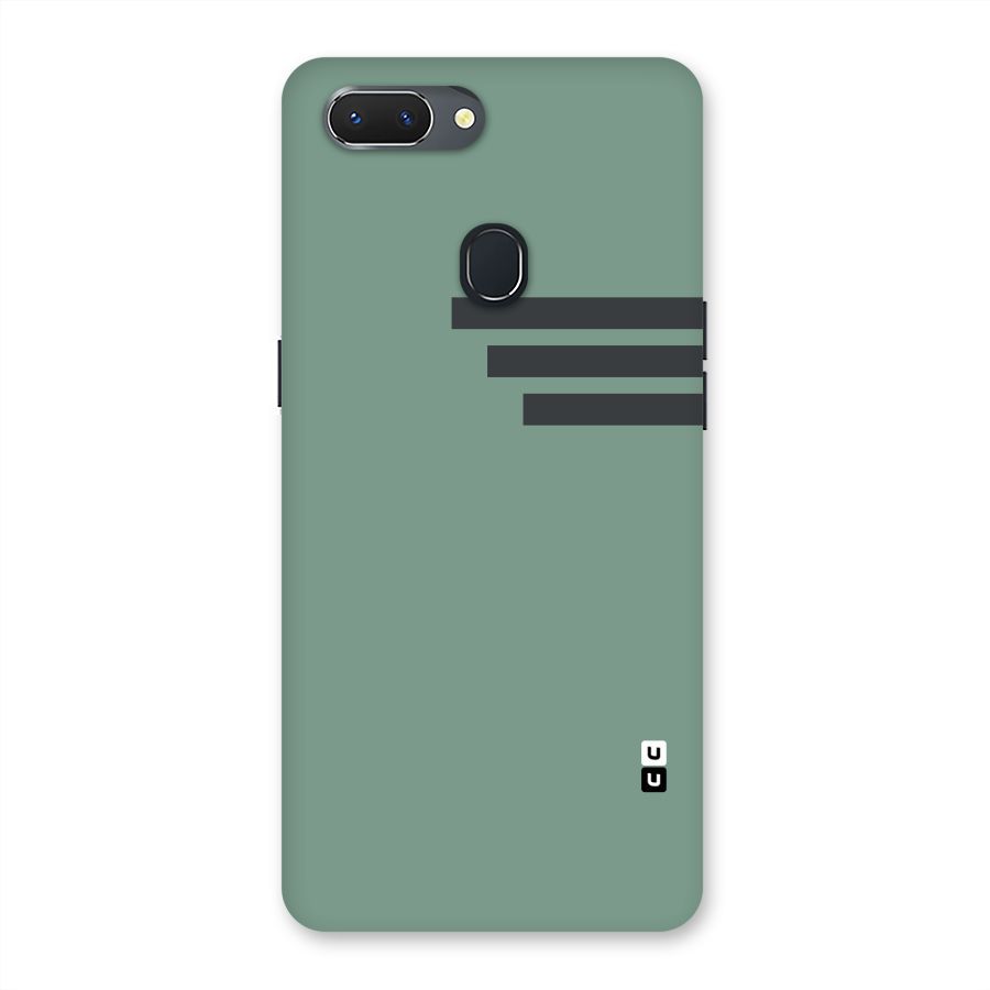 Solid Sports Stripe Back Case for Oppo Realme 2