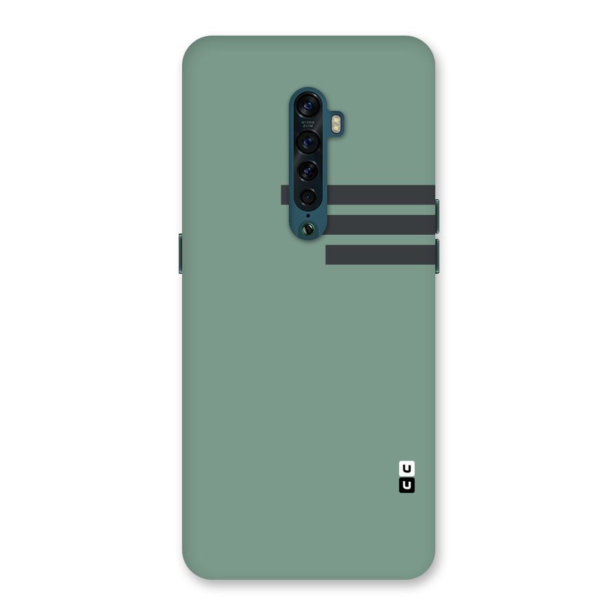 Solid Sports Stripe Back Case for Oppo Reno2